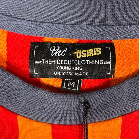 The Hideout Clothing YK Osiris Shirt Mens Medium Striped Blessed Limited Edition - Picture 3 of 10